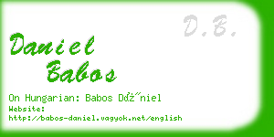 daniel babos business card